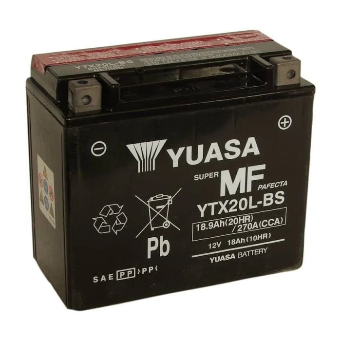 Motobaterie Yuasa Super MF YTX20L-BS Yuasa